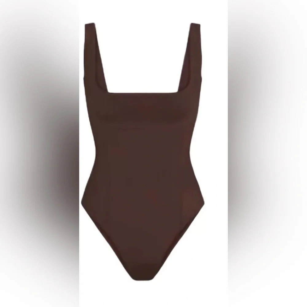 🤎SKIMS SWIM SCULPTING TANK SWIMSUIT ONE PIECE IN COCOA XXS
